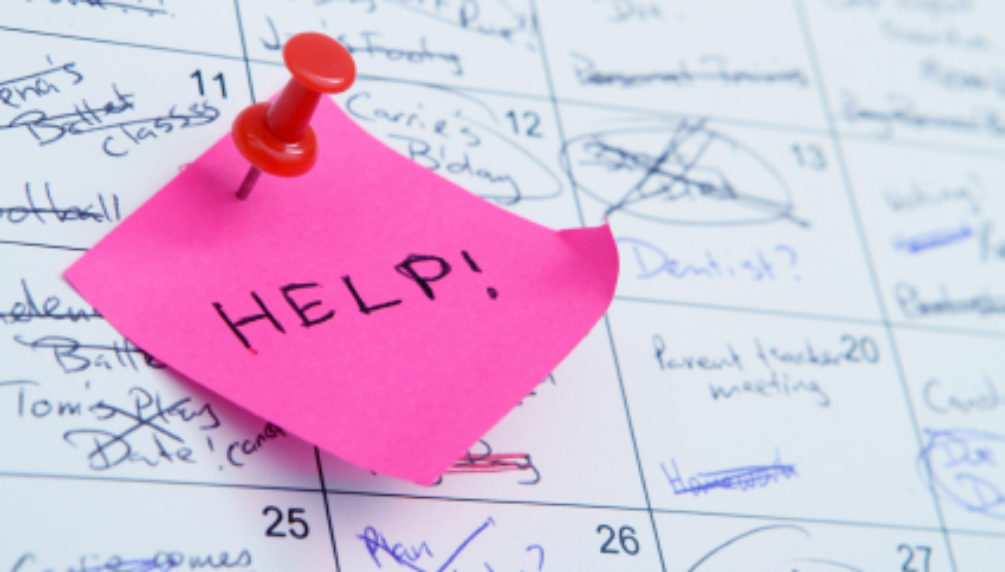 busy calendar with a