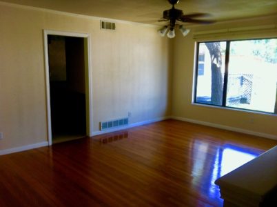 gleaming hardwood floors