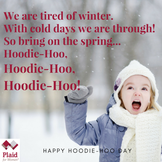 Let’s Celebrate HoodieHoo Day Plaid for Women
