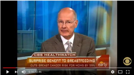 CBS Healthwatch Surprise Benefit to Breastfeeding