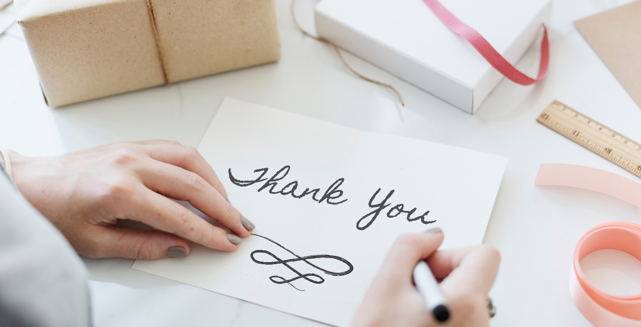 Send A Thank You Note!