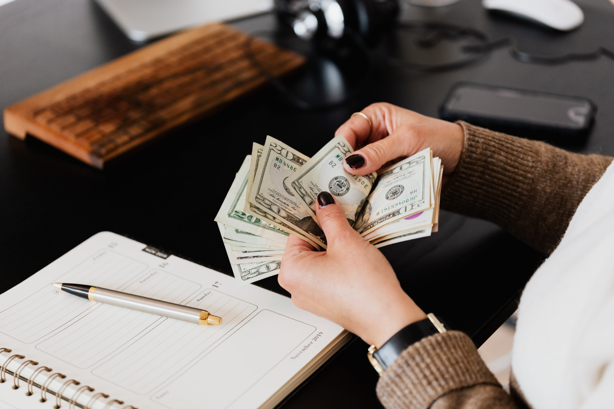Handling money